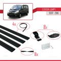 Citroen Jumpy 2 (G9) 2007-2016 Arası ile Uyumlu BASIC Model Ara Atkı Tavan Barı Siyah 4 Adet