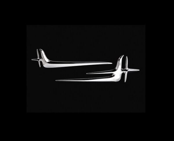 Mercedes Uyumlu Yedek Parça Çamurluk Logosu Silver