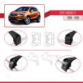 Opel Mokka X (J13) 2016-2019 Arası ile Uyumlu ACE-2 Ara Atkı Tavan Barı Siyah 2 Adet
