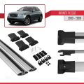 Infiniti FX (S50) 2003-2008 Arası ile Uyumlu FLY Model Ara Atkı Tavan Barı Gri 2 Adet