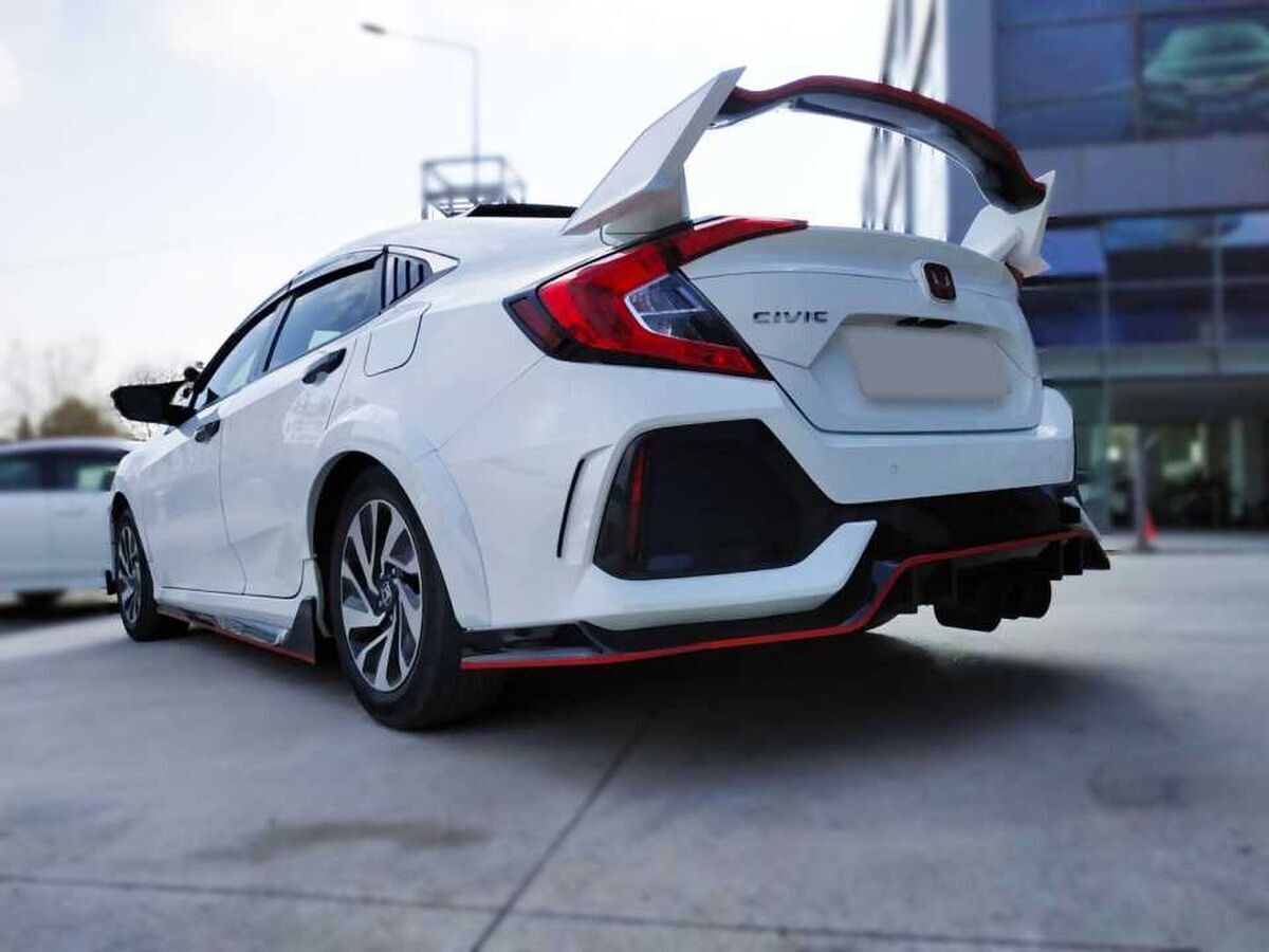 Honda Civic Fc5 Uyumlu Yedek Parça 2016-2020 Type R Spoiler Boyasız