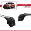 Opel Mokka X (J13) 2016-2019 Arası ile Uyumlu ACE-2 Ara Atkı Tavan Barı Gri 2 Adet