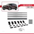 Ford Explorer 6 2020-2024 Arası ile Uyumlu BASIC Model Ara Atkı Tavan Barı Gri 3 Adet