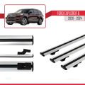 Ford Explorer 6 2020-2024 Arası ile Uyumlu BASIC Model Ara Atkı Tavan Barı Gri 3 Adet