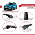 Dacia Sandero Stepway 2 2012-2020 Arası ile Uyumlu ACE-1 Ara Atkı Tavan Barı Siyah 3 Adet
