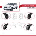 Opel Crossland X 2017-2020 Arası ile Uyumlu ACE-2 Ara Atkı Tavan Barı Siyah 2 Adet