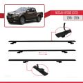 Nissan NP300 (D23) 2015-2021 Arası ile Uyumlu BASIC Model Ara Atkı Tavan Barı Siyah 3 Adet