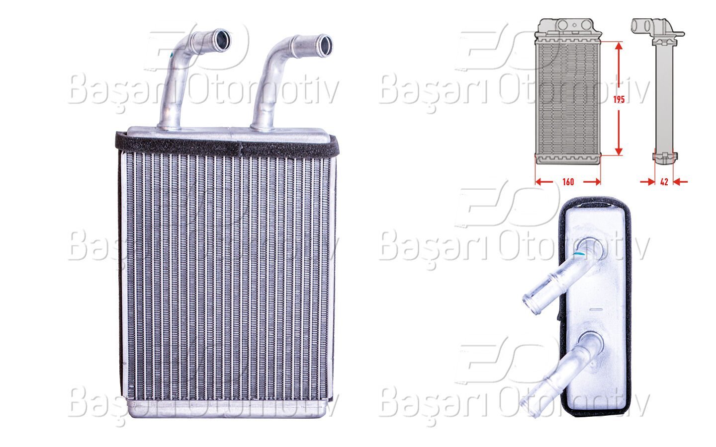 Kia Pregio Box 1995 ve Sonrası Uyumlu Kalorifer Radyatörü