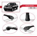Nissan Navara 3 (D40) 2005-2014 Arası ile Uyumlu ACE-1 Ara Atkı Tavan Barı Siyah 2 Adet