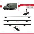 Citroen Jumper 2 2007 ve Sonrası ile Uyumlu BASIC Model Ara Atkı Tavan Barı Siyah 4 Adet