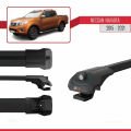 Nissan Navara 4 (D23) 2015-2021 Arası ile Uyumlu ACE-1 Ara Atkı Tavan Barı Siyah 2 Adet
