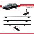 Alfa Romeo 159 (T939) SW 2006-2011 Arası ile Uyumlu BASIC Model Ara Atkı Tavan Barı Siyah 3 Adet