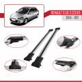 Renault Clio 3 Estate 2005-2012 Arası ile Uyumlu FLY Model Ara Atkı Tavan Barı Gri 2 Adet