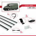 Citroen Jumper 2 2007 ve Sonrası ile Uyumlu BASIC Model Ara Atkı Tavan Barı Gri 4 Adet