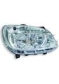 Fiat Doblo -SAĞ Far 2006-2009 | Elektrikli Motorlu | H7 + H1 | Şeffaf Cam | 51755054 Uyumlu
