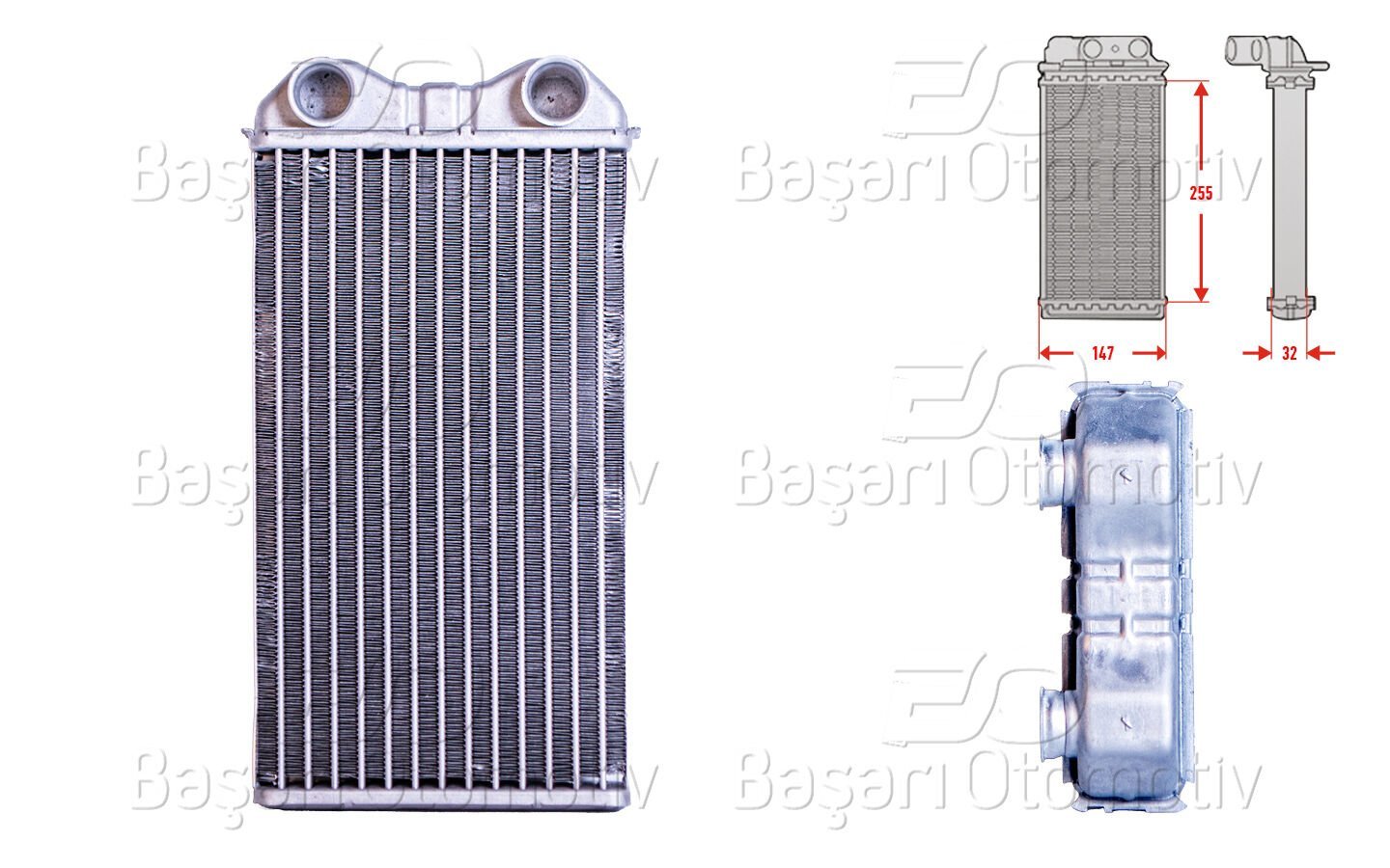 Opel Vivaro Nissan Primastar Renault Trafic II 1.9 DI 2.0 CDTI 1.9 DCI 2.0 DCI 2.5 DCI 2.0 16V 2.5 DTI 2001 ve Sonrası Kalorifer Radyatörü