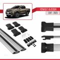 Renault Alaskan 2017-2023 Arası ile Uyumlu FLY Model Ara Atkı Tavan Barı Gri 2 Adet