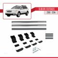 Subaru Outback 2010-2014 Arası ile Uyumlu BASIC Model Ara Atkı Tavan Barı Gri 2 Adet