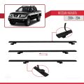 Nissan Navara 3 (D40) 2005-2014 Arası ile Uyumlu BASIC Model Ara Atkı Tavan Barı Siyah 3 Adet