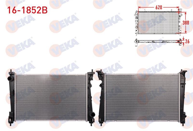 Fiat Doblo, Egea, Pratico 1.6 D MTJ 2015- Su Radyatörü
