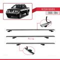 Nissan Navara 3 (D40) 2005-2014 Arası ile Uyumlu BASIC Model Ara Atkı Tavan Barı Gri 3 Adet