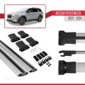 Nissan Pathfinder 2022-2024 Arası ile Uyumlu FLY Model Ara Atkı Tavan Barı Gri 2 Adet