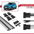Dacia Sandero Stepway 2 2012-2020 Arası ile Uyumlu FLY Model Ara Atkı Tavan Barı Gri 2 Adet
