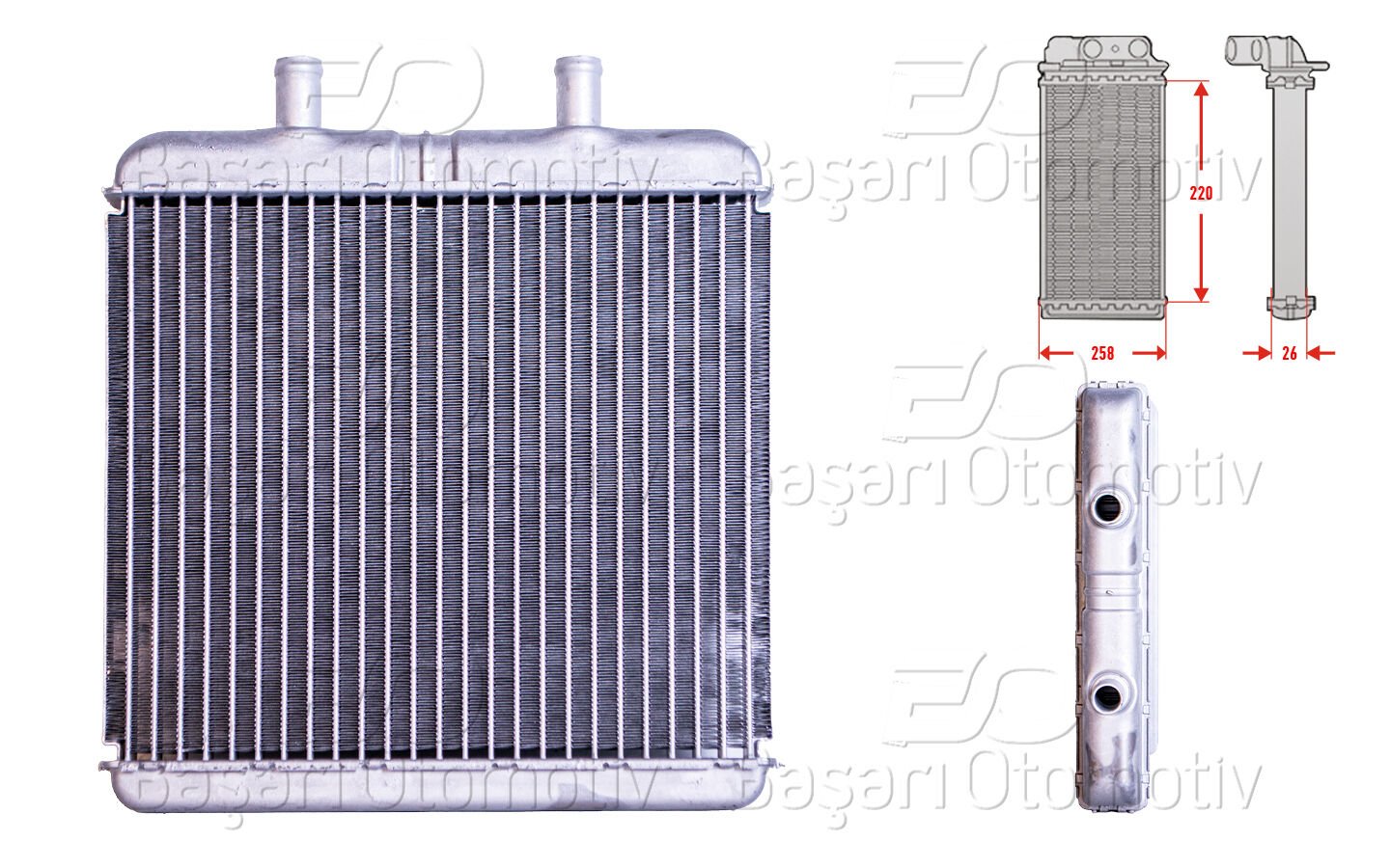 Iveco Daily 3 1999 ve Sonrası Uyumlu Kalorifer Radyatörü