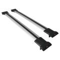 Toyota Land Cruiser Prado (J125) 2007-2009 Arası ile Uyumlu FLY Model Ara Atkı Tavan Barı Gri 2 Adet