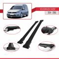 Volkswagen Caddy 3 (SA) 2015-2019 Arası ile Uyumlu FLY Model Ara Atkı Tavan Barı Siyah 2 Adet