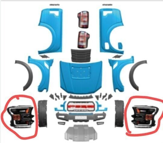 Ford Ranger F150 Gen2 Far Takımı Sağ Sol