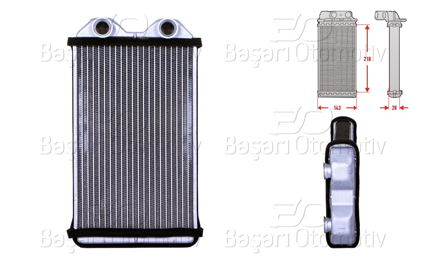 Toyota Corolla 1.4 1.6 SI 2.0 D 1997 ve Sonrası Kalorifer Radyatörü