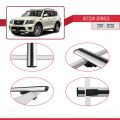 Nissan Armada 2 (Y62) 2017-2020 Arası ile Uyumlu BASIC Model Ara Atkı Tavan Barı Gri 3 Adet