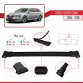 Skoda Superb 3 (3V) Combi Pre-Facelift 2015-2019 Arası ile Uyumlu FLY Model Ara Atkı Tavan Barı Siyah 2 Adet