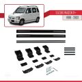 Suzuki Wagon R+ 1998-2003 Arası ile Uyumlu BASIC Model Ara Atkı Tavan Barı Siyah 2 Adet