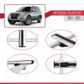 Mitsubishi Pajero (V80) 2007-2022 Arası ile Uyumlu BASIC Model Ara Atkı Tavan Barı Gri 3 Adet