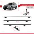 Mitsubishi Pajero (V80) 2007-2022 Arası ile Uyumlu BASIC Model Ara Atkı Tavan Barı Gri 3 Adet