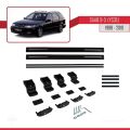 Saab 9-5 (YS3E) SW 1998-2010 Arası ile Uyumlu BASIC Model Ara Atkı Tavan Barı Siyah 2 Adet