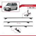 Suzuki Wagon R+ 1998-2003 Arası ile Uyumlu BASIC Model Ara Atkı Tavan Barı Gri 2 Adet
