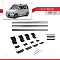 Suzuki Wagon R+ 1998-2003 Arası ile Uyumlu BASIC Model Ara Atkı Tavan Barı Gri 2 Adet
