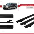 Mitsubishi Pajero (V60) 5 Kapı 1999-2006 Arası ile Uyumlu BASIC Model Ara Atkı Tavan Barı Siyah 3 Adet