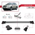 Lexus RX 2 (XU30) 2004-2009 Arası ile Uyumlu FLY Model Ara Atkı Tavan Barı Gri 2 Adet