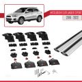 Mitsubishi Outlander Sport (GA) 2010-2022 Arası ile Uyumlu ACE-2 Ara Atkı Tavan Barı Gri 2 Adet