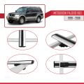 Mitsubishi Pajero (V60) 5 Kapı 1999-2006 Arası ile Uyumlu BASIC Model Ara Atkı Tavan Barı Gri 3 Adet