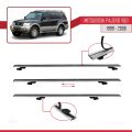 Mitsubishi Pajero (V60) 5 Kapı 1999-2006 Arası ile Uyumlu BASIC Model Ara Atkı Tavan Barı Gri 3 Adet