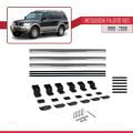 Mitsubishi Pajero (V60) 5 Kapı 1999-2006 Arası ile Uyumlu BASIC Model Ara Atkı Tavan Barı Gri 3 Adet