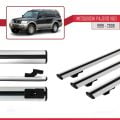 Mitsubishi Pajero (V60) 5 Kapı 1999-2006 Arası ile Uyumlu BASIC Model Ara Atkı Tavan Barı Gri 3 Adet