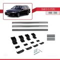 Saab 9-5 (YS3E) SW 1998-2010 Arası ile Uyumlu BASIC Model Ara Atkı Tavan Barı Gri 2 Adet