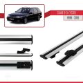 Saab 9-5 (YS3E) SW 1998-2010 Arası ile Uyumlu BASIC Model Ara Atkı Tavan Barı Gri 2 Adet