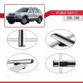 Hyundai Santa Fe (SM) 2001-2006 Arası ile Uyumlu BASIC Model Ara Atkı Tavan Barı Gri 3 Adet